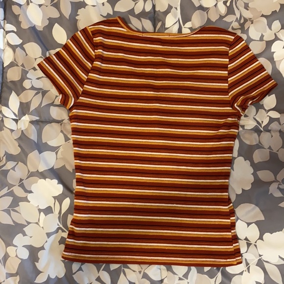 Hippie Rose Stripped crop top - Picture 2 of 2